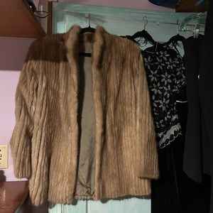 Only worn once 100% Bemberg Mink Jacket